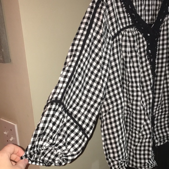 Studio Woman Gingham Blouse SIZE 1X - Picture 4 of 5